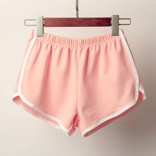 2021 High quality Sport Shorts Women Summer New Candy Color Anti Emptied Skinny Shorts Casual Lady Elastic Waist Short