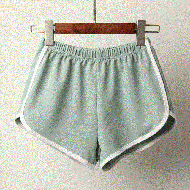 2021 High quality Sport Shorts Women Summer New Candy Color Anti Emptied Skinny Shorts Casual Lady Elastic Waist Short