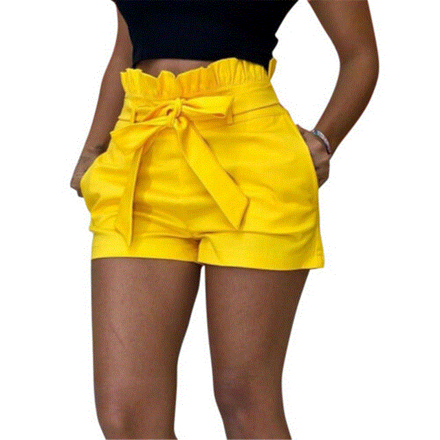 2021 High quality Womens Shorts Dames Zomer Lace Up Korte Hot Pants Plus Size