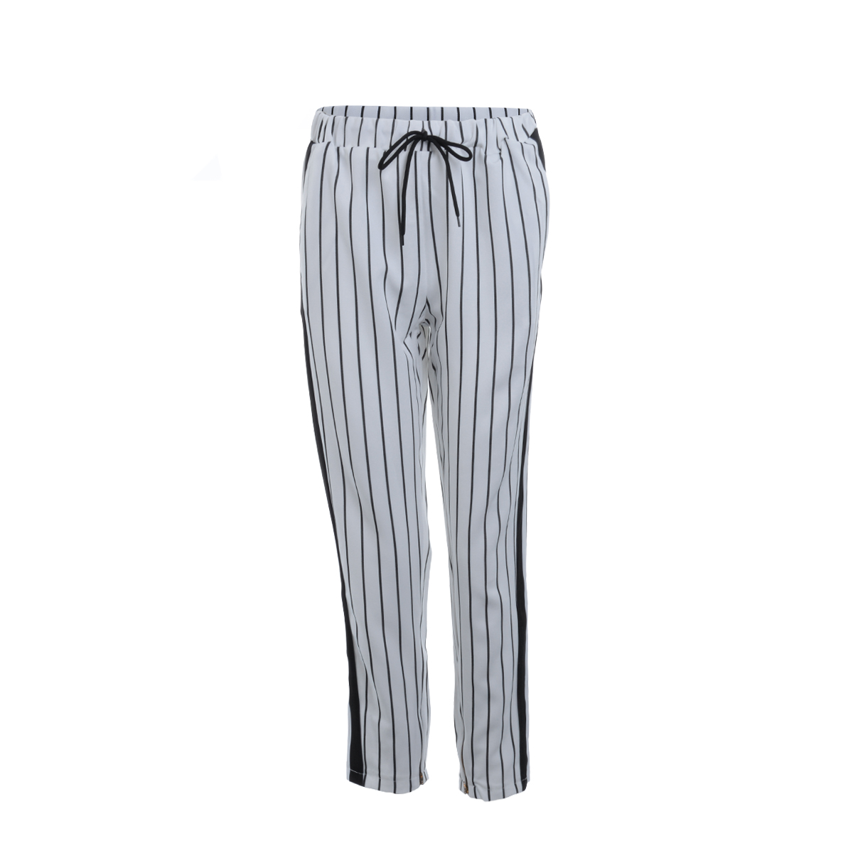 2021 High quality Fashion Men England Style Striped Pants Male New Long Pencil Joggers Pants Casual Trousers