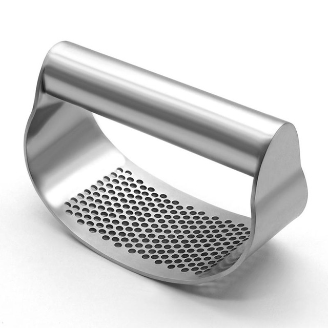 2021 High quality 2 IN 1 Garlic Press tools Opener Stainless Steel Squeezer Household Kitchen Cooking Tools