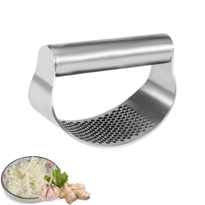 2021 High quality 2 IN 1 Garlic Press tools Opener Stainless Steel Squeezer Household Kitchen Cooking Tools