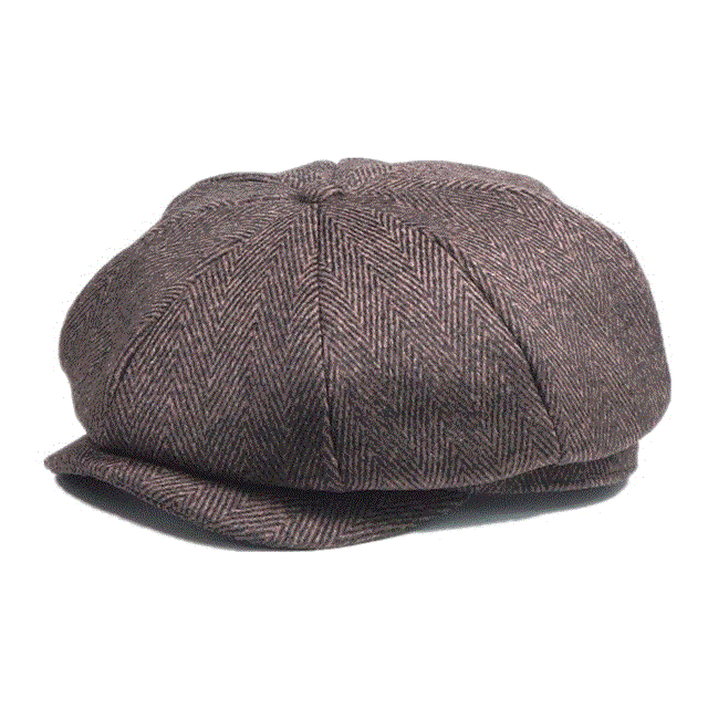 2021 High quality Tweed Plaid Cap Wool Men Hat British Style Flat Cap Woolen Octagonal Cap Autumn Winter Male Beret