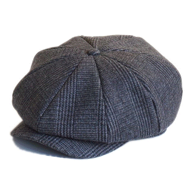 2021 High quality Tweed Plaid Cap Wool Men Hat British Style Flat Cap Woolen Octagonal Cap Autumn Winter Male Beret