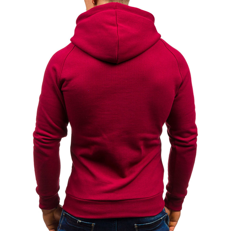 2021 High quality Men Hoodie Sweatshirt Casual Long Sleeve Mens Hoodies Slim Zipper Hooded Cardigan Men Sweatshirts