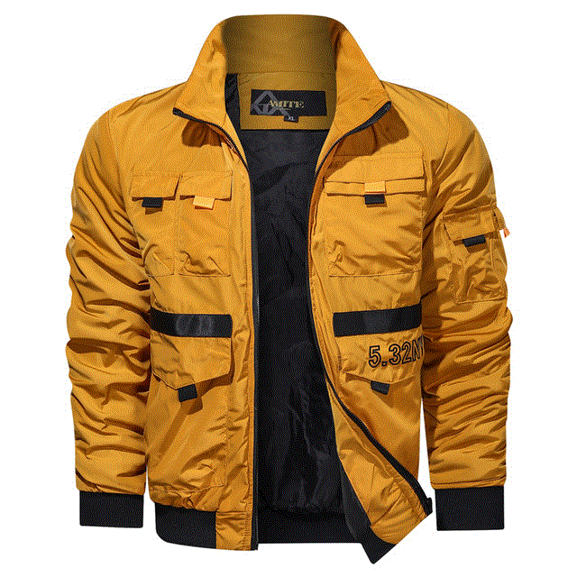 2021 High quality Fashion Autumn Jacket Men Stand Collar Leisure Autumn Mens Jacket Business Casual Zipper Jacket Coat