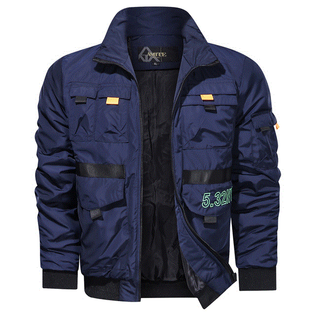 2021 High quality Fashion Autumn Jacket Men Stand Collar Leisure Autumn Mens Jacket Business Casual Zipper Jacket Coat