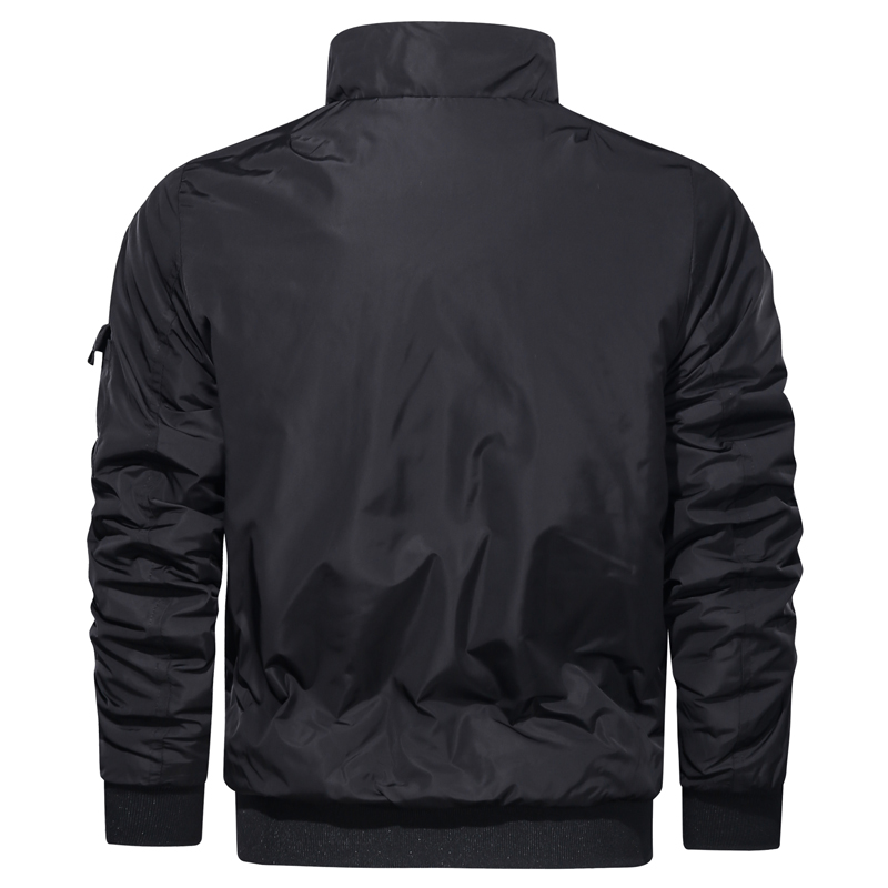 2021 High quality Fashion Autumn Jacket Men Stand Collar Leisure Autumn Mens Jacket Business Casual Zipper Jacket Coat