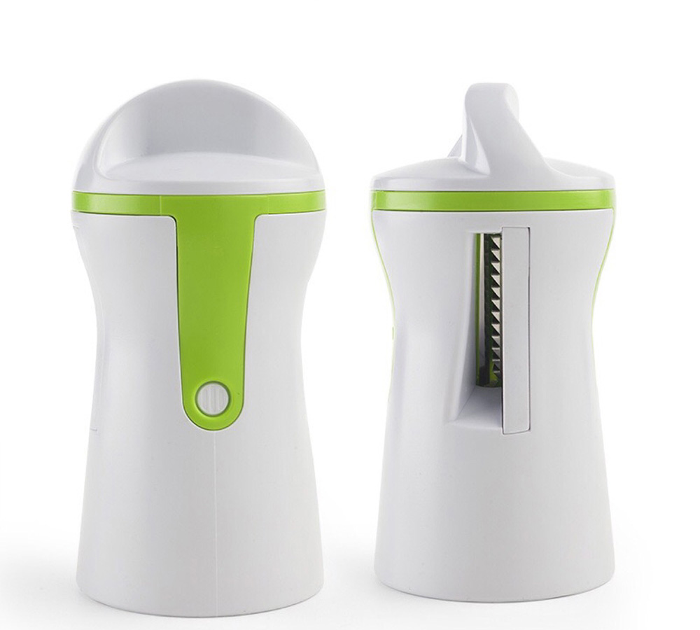 2021 High quality Household Stainless Steel Food Cutter Vegetables And Fruits Kitchen Tool Accessories Spiral Slicer