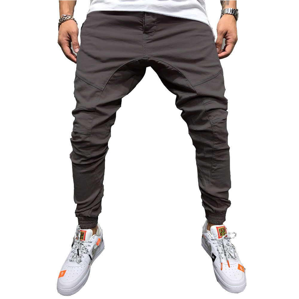 2021 High quality Men Pencil Pant Jogger Sweatpants Hip Hop Slim Trousers Autumn Winter Male Casual Fashion Streetwear