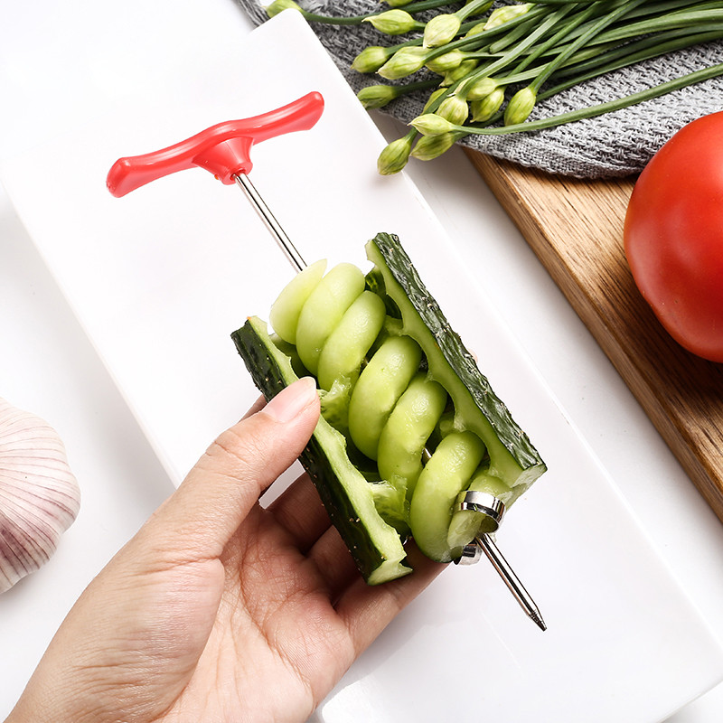Vegetables Spiral Knife Potato Carrot Cucumber Salad Chopper Easy Screw Slicer Cutter Kitchen Tools