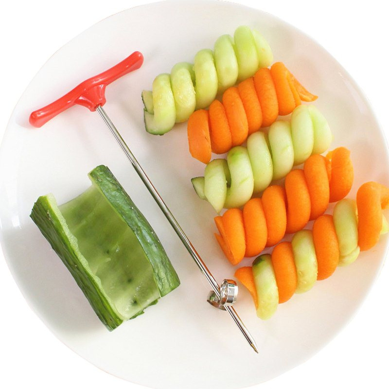 Vegetables Spiral Knife Potato Carrot Cucumber Salad Chopper Easy Screw Slicer Cutter Kitchen Tools