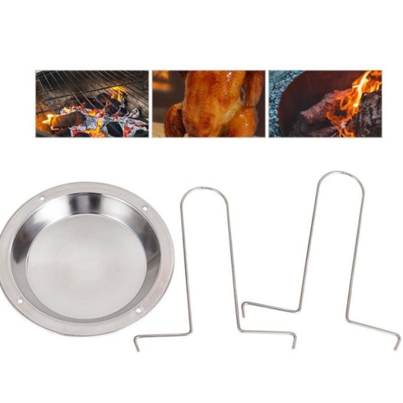 Barbecue Grilling Cooking Pans Non-Stick Chicken Roaster Rack With Bowl BBQ kitchen Accessories Tool