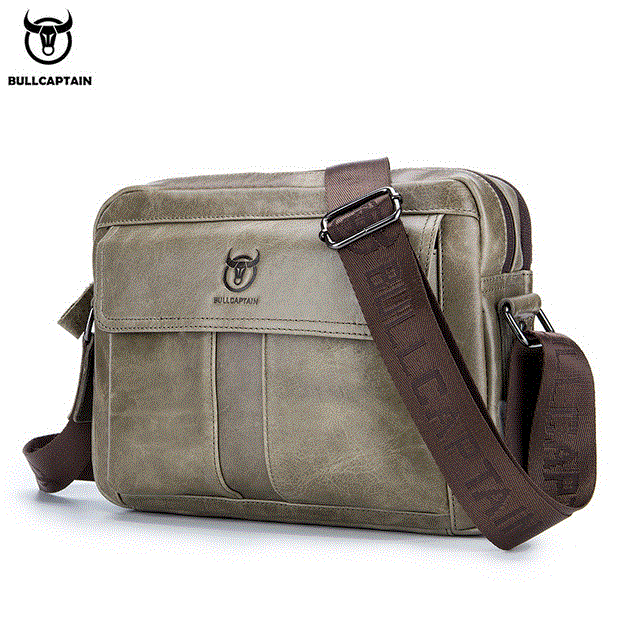 2021 High quality Men's Leather shoulder bags diagonal bages business briefcase large capacity casual handbags