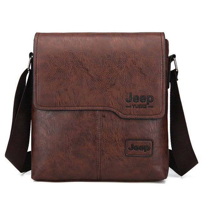 2021 High quality Fashion Men's Handbag Vintage PU Leather Retro Messenger Bag Stylish Casual Crossbody Shoulder Bags