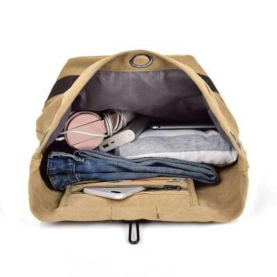 2021 High quality Canvas Backpack Men Bag Back Pack Unisex School Bags Travel Men Casual Backpack