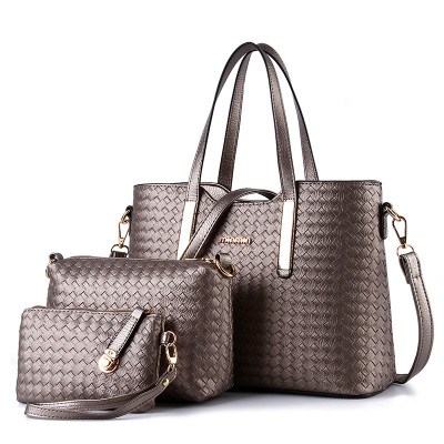 2021 High quality New Style Handbag Large Bag Fashion Three-piece Set High quality Shoulder Simple Women's Bag