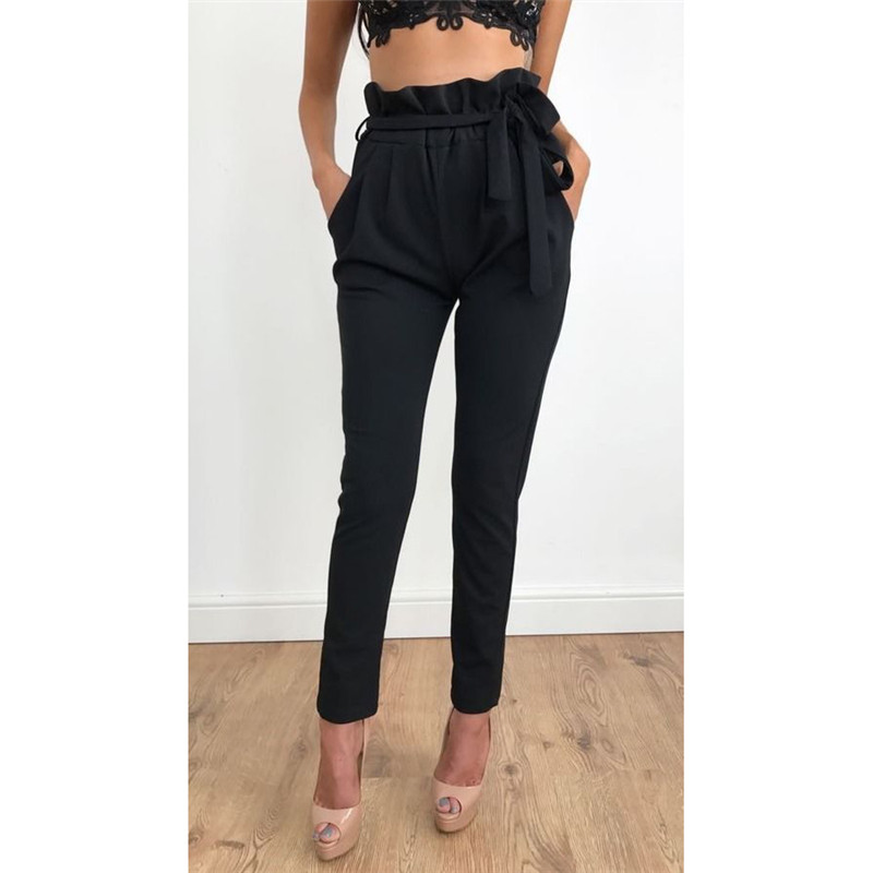 2021 High quality Formal Female High Waist Pencil Pants Women Casual Trousers