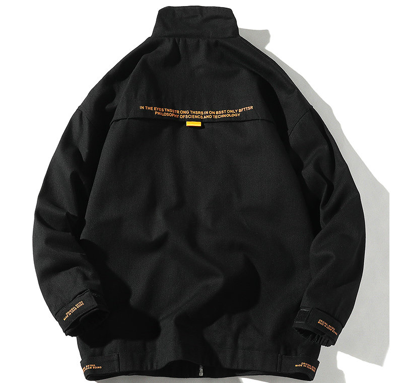2021 High quality Jackets Men Streetwear Solid Color Jacket Hip Hop Long Sleeve Coat Pocket Jackets Men
