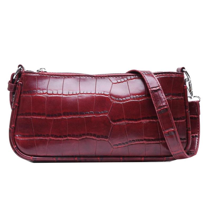 2021 High quality Retro Handbag Women Handbags Office Ladies Elegant Solid Color Shoulder Bag
