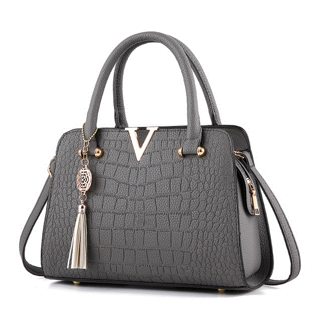 2021 High quality Women Handbags Tassel PU Leather Handbags Shoulder Bag Lady Simple Style