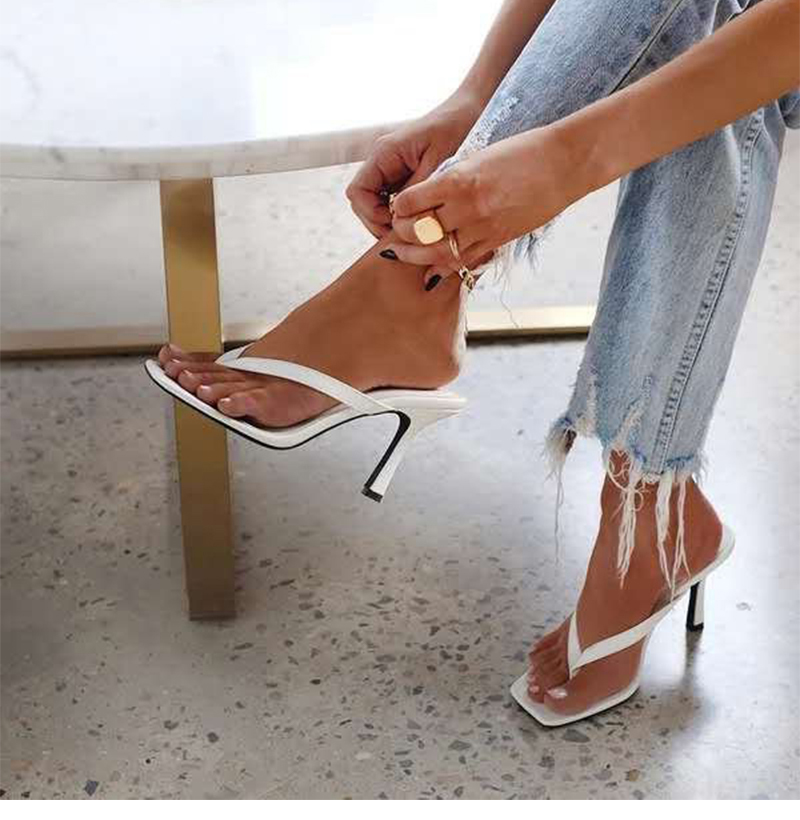 2021 High quality Woman Slippers Flip Flops Women Solid High Heels Female Comfortbale Slide Ladies Casual Fashion
