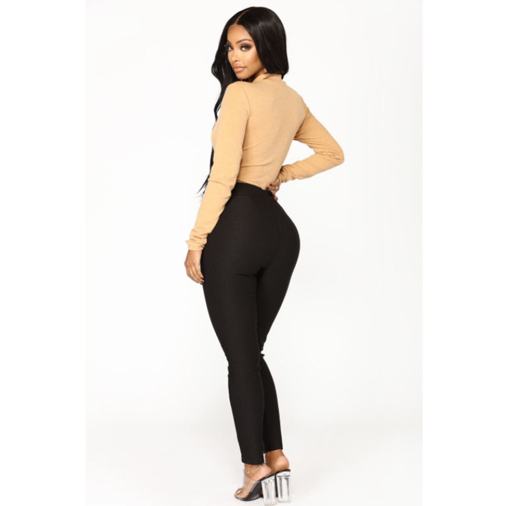 2021 High quality Women's Pants Summer Autumn Casual Pencil Pants High Waist Drawstring Elastic Jogger Slim Trousers