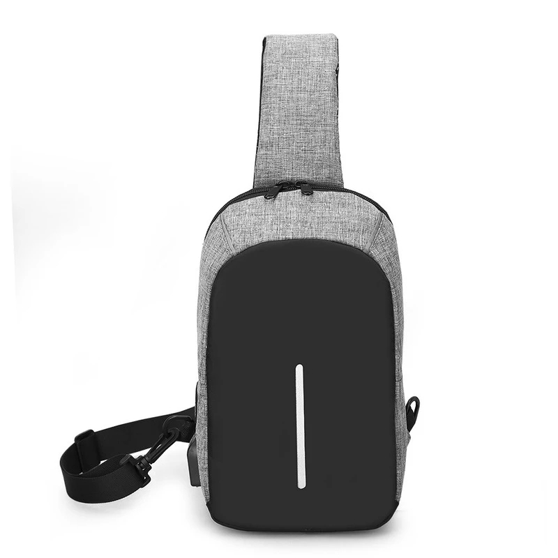 2021 High quality Men's Bags Outdoor Leisure Chest Package SUB The Headset Jack A Small Bag Men's Chest Package