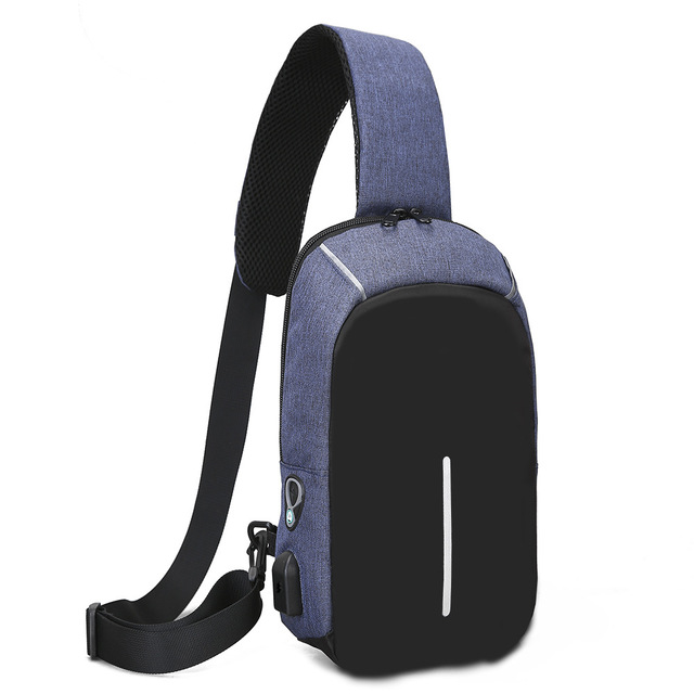 2021 High quality Men's Bags Outdoor Leisure Chest Package SUB The Headset Jack A Small Bag Men's Chest Package