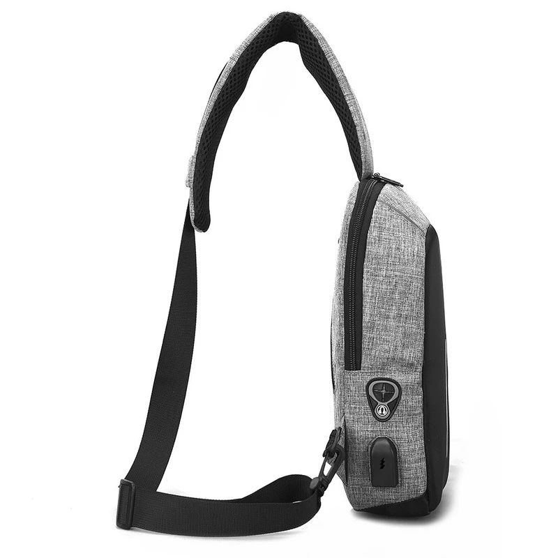 2021 High quality Men's Bags Outdoor Leisure Chest Package SUB The Headset Jack A Small Bag Men's Chest Package
