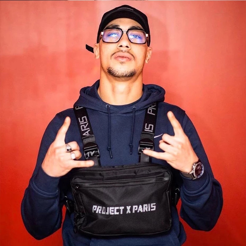 2021 High quality Men Bag Tactical Vest Hip Hop Style Crossbody Chest Bags Packs   Fashion Unisex Chest Rig