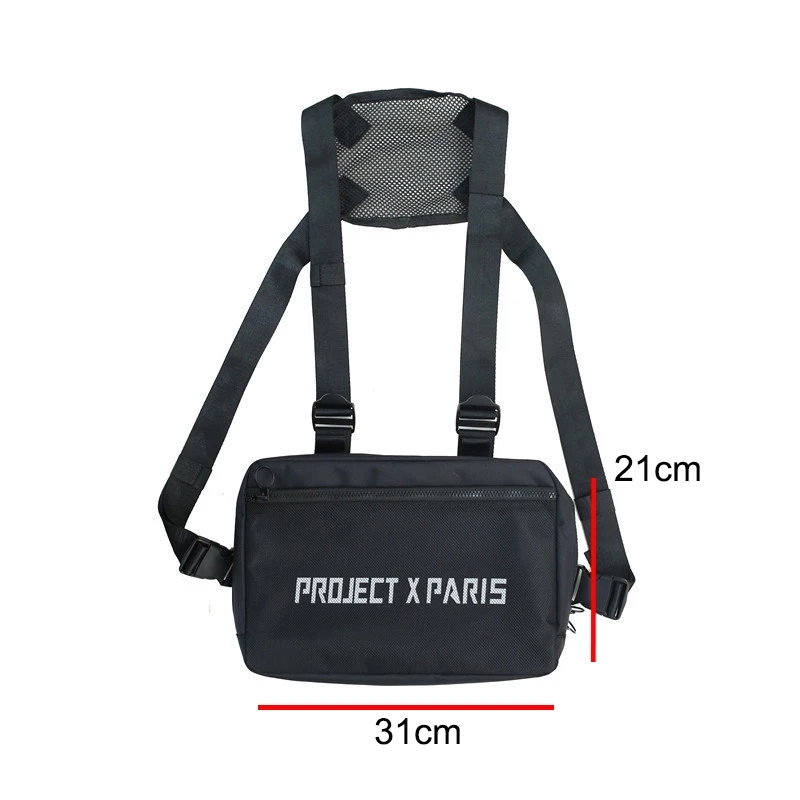 2021 High quality Men Bag Tactical Vest Hip Hop Style Crossbody Chest Bags Packs   Fashion Unisex Chest Rig