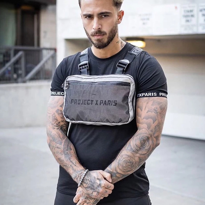 2021 High quality Men Bag Tactical Vest Hip Hop Style Crossbody Chest Bags Packs   Fashion Unisex Chest Rig