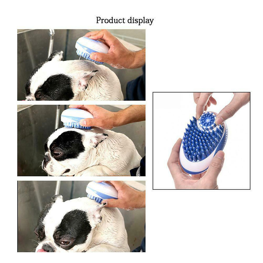 2021 High quality Pet Bath Brush Multifunction Shampoo Massage Brush Shower Hair Removal Comb For Pet Cleaning Tool
