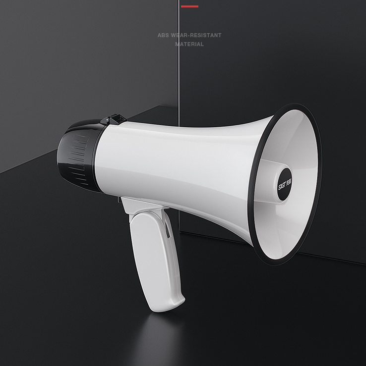 2021 High quality Portable Megaphone Speaker Bullhorn with 20 Watt Power and Foldable Handle for Cheerleading