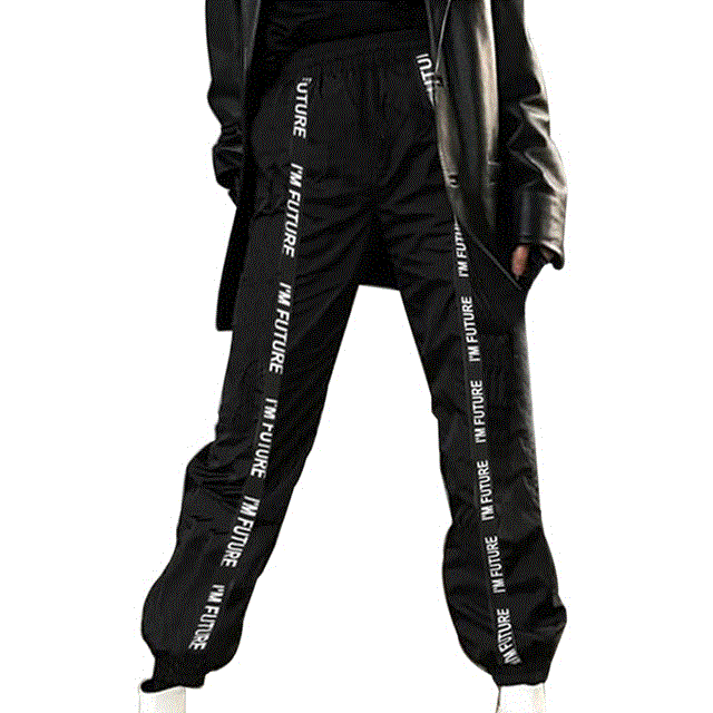 2021 High quality Joggers Sport Pants Fashion Satin Highlight Loose  Pants Women Glossy Ribbon Pants Women Trousers