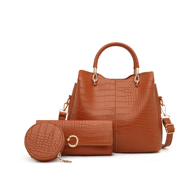 2021 High quality 3pcs Set Composite Bag High Quality Pu Leather Women Handbag Ladies Large Capacity Shoulder Bag