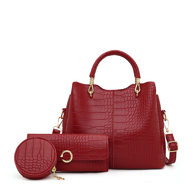 2021 High quality 3pcs Set Composite Bag High Quality Pu Leather Women Handbag Ladies Large Capacity Shoulder Bag