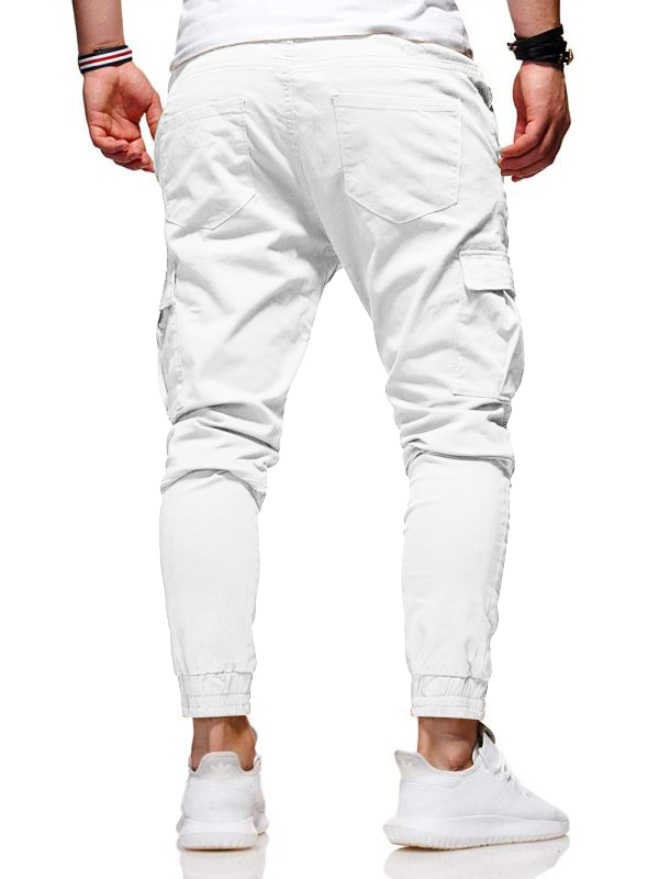 2021 High quality Men Fitness Bodybuilding Gyms Pants  Outdoor  Pencil Pants  Drawstring  Regular Trousers