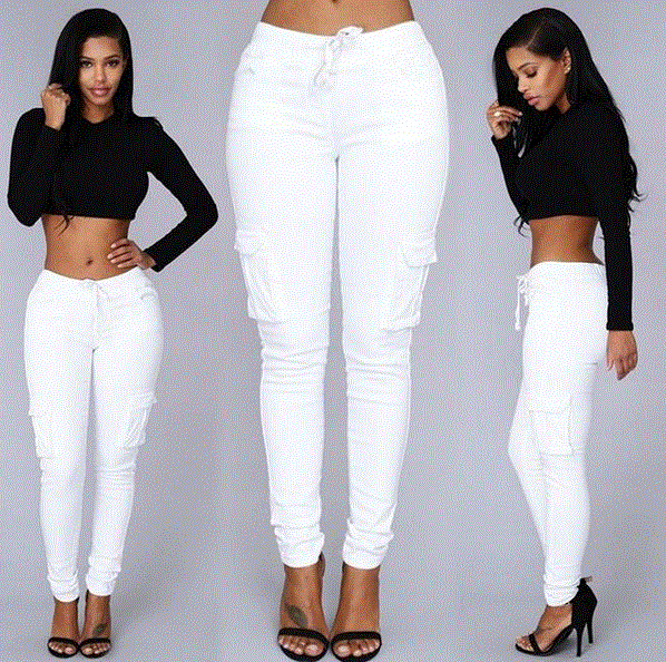2021 High quality Elastic Sexy Skinny Pencil Jeans For Women Leggings Trousers Woman High Waist Jeans Women's  Pants
