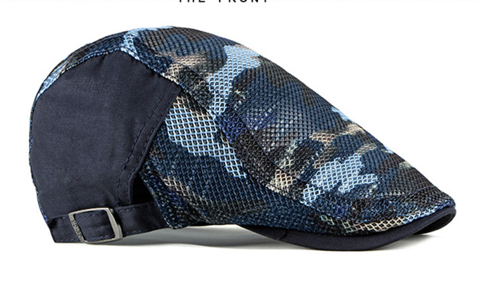 2021 High quality Unisex Summer Berets Hat Men Women Breathable Mesh Sun Visors Beret Caps Net Herringbone Flat Cap