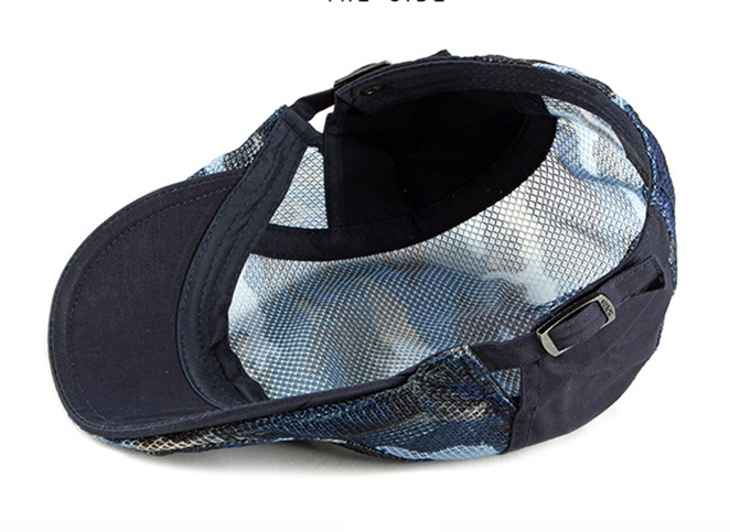 2021 High quality Unisex Summer Berets Hat Men Women Breathable Mesh Sun Visors Beret Caps Net Herringbone Flat Cap