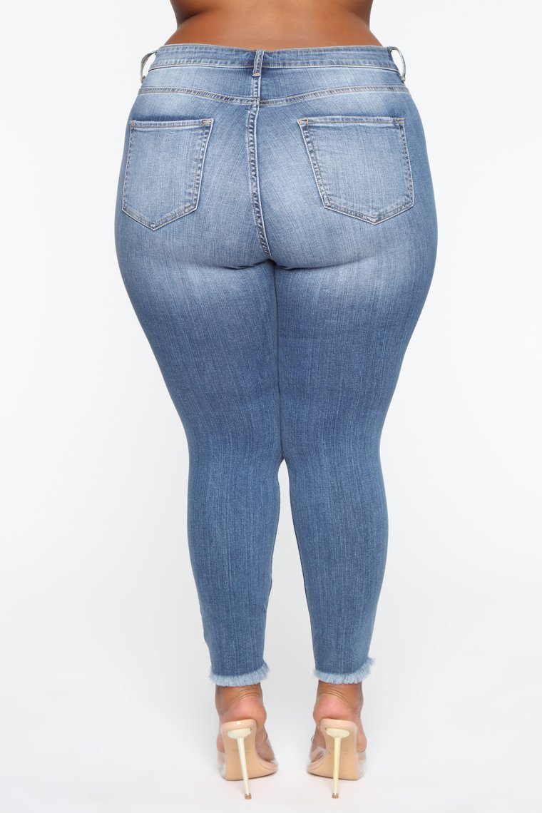 2021 High quality New Women's Plus Size Jeans Fashion Ripped Skinny Denim Pencil Pants Casual Stretch Jeans L-4XL