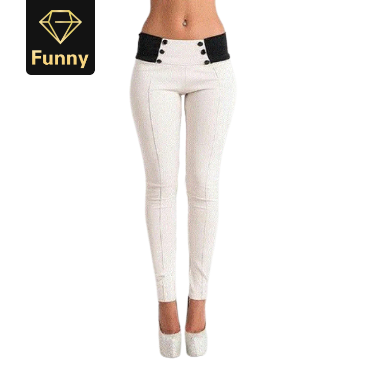 2021 High quality Pants for Women Stretch Skinny High Waist Pencil Pants Slim Trousers Casual Leggings Trousers
