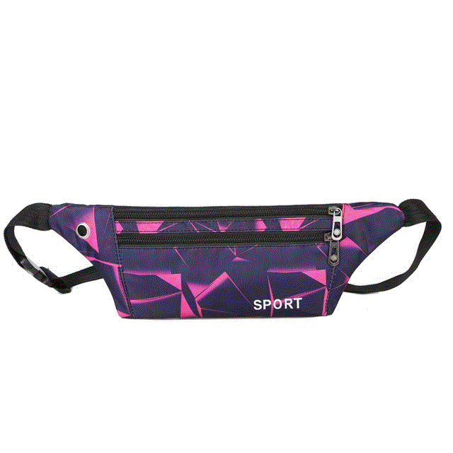 2021 High quality Fashion Waist Packs Women Bag Men Slim Fanny Bag for Travel Waterproof with Earphone Hole Waist pack