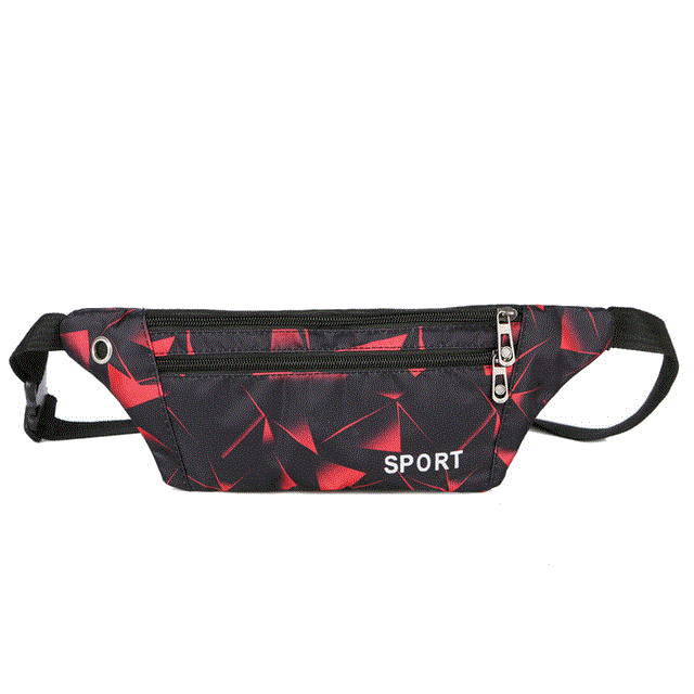 2021 High quality Fashion Waist Packs Women Bag Men Slim Fanny Bag for Travel Waterproof with Earphone Hole Waist pack