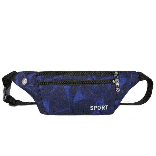 2021 High quality Fashion Waist Packs Women Bag Men Slim Fanny Bag for Travel Waterproof with Earphone Hole Waist pack