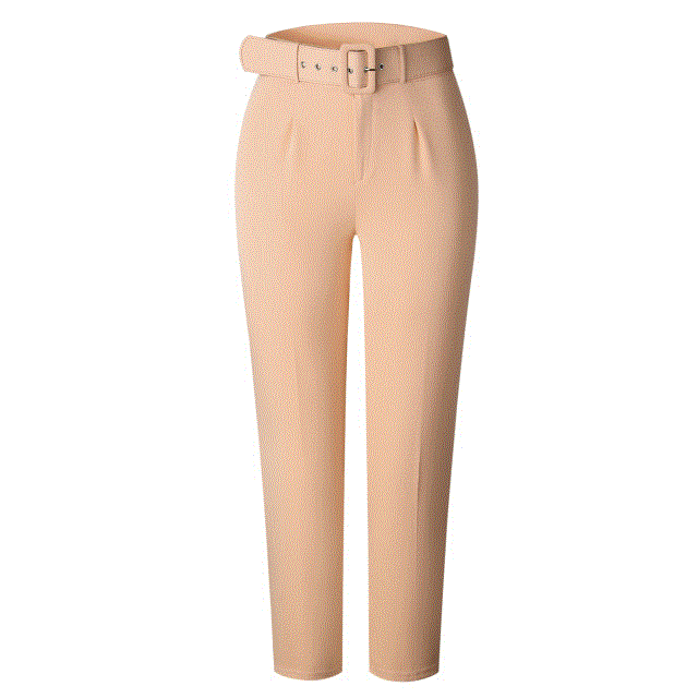 2021 High quality Women's Plus Size Trouser Solid Color High Waist Long Pant Bottom Pencil Pants for Office Lady