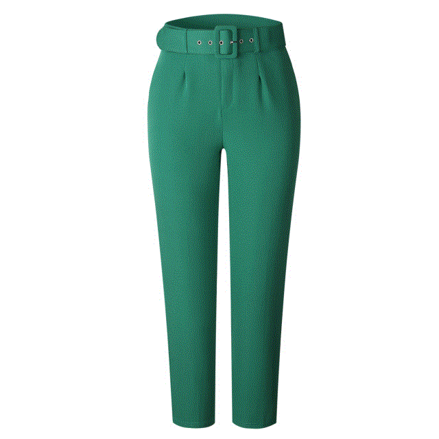 2021 High quality Women's Plus Size Trouser Solid Color High Waist Long Pant Bottom Pencil Pants for Office Lady