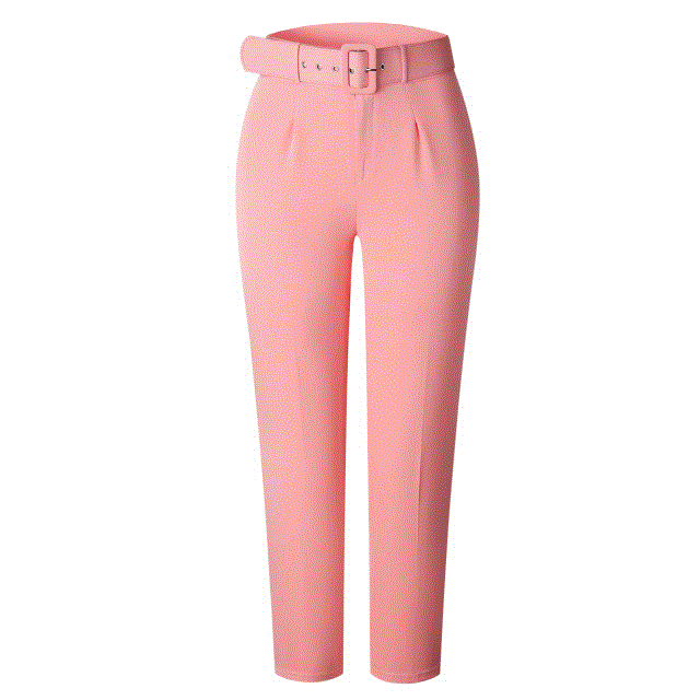 2021 High quality Women's Plus Size Trouser Solid Color High Waist Long Pant Bottom Pencil Pants for Office Lady